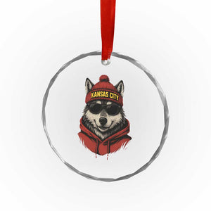 KC Game Day Crystal Glass Ornament Vintage Retro Football Mascot TS10 Print Your Wear