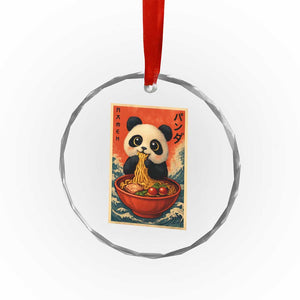 Kawaii Anime Panda Ramen Crystal Glass Ornament Funny Japanese Noodles Anime Lovers TS10 Print Your Wear