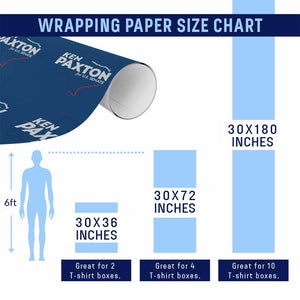Ken Paxton for US Senate Wrapping Paper Roll Texas Senate Race 2026