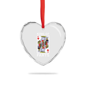 King of Farts Heart Crystal Glass Ornament Funny Joke Inappropriate Fart Prank Gift TS10 Print Your Wear