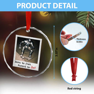 Knights Meme Crystal Glass Ornament Born to Jest Forced to Joust TS10 Print Your Wear