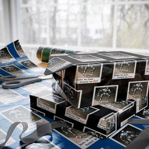 Knights Meme Wrapping Paper Roll Born to Jest Forced to Joust TS10 Black Print Your Wear