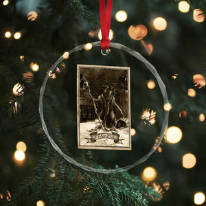 Krampus Crystal Glass Ornament Xmas Horror Ugly Sweater Krampus Tarot Card Evil Pajama TS10 Print Your Wear