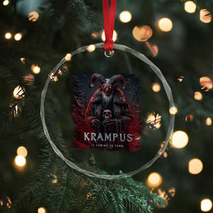 Krampus Is Coming To Town Crystal Glass Ornament Gothic Dark Xmas Gift Horror Holiday TS10 Print Your Wear