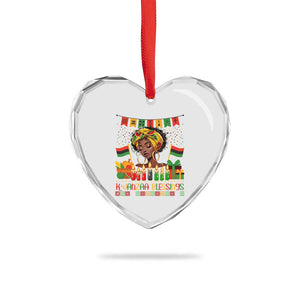 Kwanzaa Blessings African Woman Heart Crystal Glass Ornament Umoja Seven Principles Family Gift TS12 Print Your Wear
