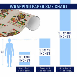 Kwanzaa Blessings African Woman Wrapping Paper Roll Umoja Seven Principles Family Gift TS12 Print Your Wear