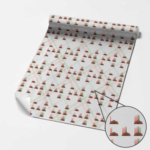 Kwanzaa Kinara Seven Candles African American Holiday Wrapping Paper Roll TS11 Christmas Plaid Print Your Wear