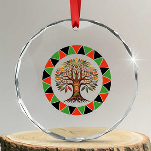 Kwanzaa Tree Of Life Crystal Glass Ornament African American Holiday Gift - Print Your Wear