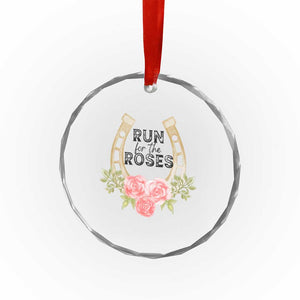 Ky Derby Horse Racing Crystal Glass Ornament Horses and Roses TS02 Print Your Wear