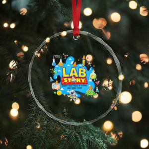 Lab Story Lab Week 2026 Celebration Crystal Glass Ornament Every Test Tells a Story Medical Lab Tech Appreciation Gift TS02 Print Your Wear