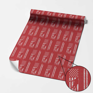 Lacrosse American Flag Lax Men 4th of July Wrapping Paper Roll TS11 Red Print Your Wear