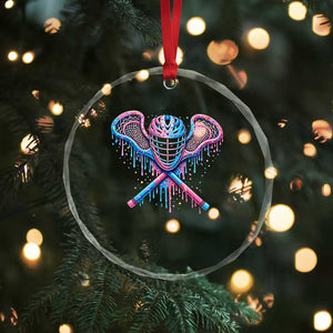 Lacrosse Drip Ice Cream Lax Helmet Sticks Sport Player Crystal Glass Ornament TS11 Print Your Wear