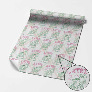 Later Gator School's Out for Summer Wrapping Paper Roll Funny Last Day of School TS11 Christmas Plaid Print Your Wear