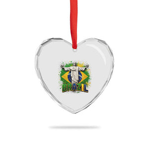 Latin Pride Christ The Redeemer Graphic Heart Crystal Glass Ornament Brazilian Football 2026