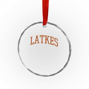 Latkes Crystal Glass Ornament Funny Hanukkah Gift Jewish Holiday Food Apparel TS10 Print Your Wear