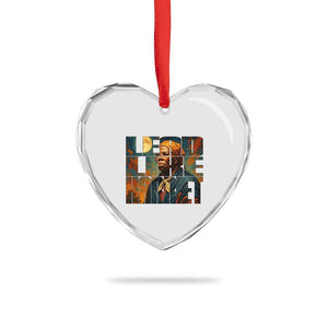 Lead Like Harriet Heart Crystal Glass Ornament Black History Month Juneteenth Quote TS12 Print Your Wear