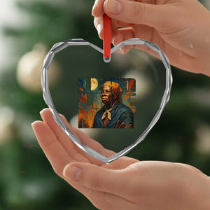 Lead Like Harriet Heart Crystal Glass Ornament Black History Month Juneteenth Quote TS12 Print Your Wear