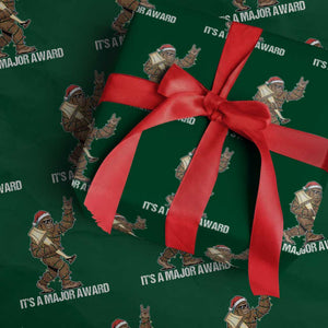 Leg Lamp Christmas Wrapping Paper Roll Funny Bigfoot Fra Gee Leh Xmas TS14 Green Print Your Wear