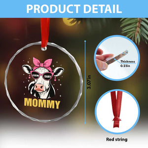 Legend Dairy Mommy Crystal Glass Ornament Funny Farmer Milk Joke Cow Mothers Day TS12 Print Your Wear