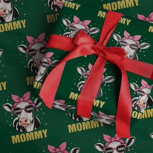 Legend Dairy Mommy Wrapping Paper Roll Funny Farmer Milk Joke Cow Mothers Day TS12 Green Print Your Wear
