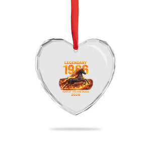 Legendary 1966 Year of the Fire Horse Heart Crystal Glass Ornament Fiery 2026 Zodiac Birthday Gift TS02 Print Your Wear