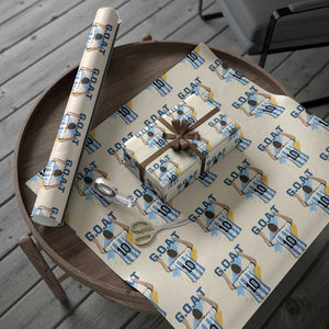 Legendary Number 10 Wrapping Paper Roll Goat Of Soccer Gift For Fans TS12 Beige Print Your Wear