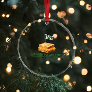 Legendary Pimento Cheese Sandwich Golf Snack Crystal Glass Ornament Funny Georgia Southern Golfing Traditions Fan Humor TS02 Print Your Wear