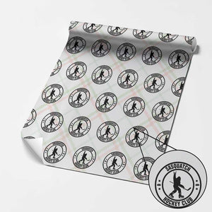 Legendary Sasquatch Hockey Club Wrapping Paper Roll Funny Ice Hockey Gift TS12 Christmas Plaid Print Your Wear