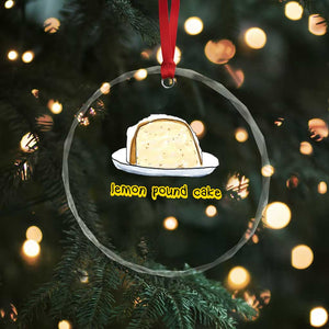 Lemon Pound Cake Funny Meme Crystal Glass Ornament Viral Edgy Hip Hop Humor Parody Gift for Rap Fans TS02 Print Your Wear