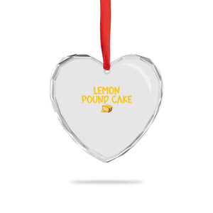 Lemon Pound Cake Team Heart Crystal Glass Ornament Viral Meme Dessert Parody Internet Culture Fans TS02 Print Your Wear