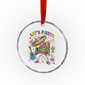 Lets Fiesta Crystal Glass Ornament Funny Dabbing Boy Cinco De Mayo Fiesta TS14 Print Your Wear