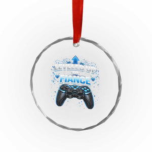 Leveled Up To Fiance Crystal Glass Ornament Newly Engaged Gifts For Him Gamer TS10 Print Your Wear