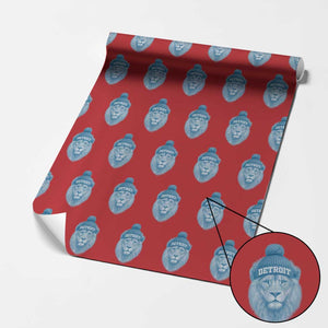 LF Football Wrapping Paper Roll Retro Sport Fan TS10 Red Print Your Wear