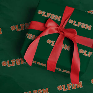 LFGM Wrapping Paper Roll Vintage Retro Throwback Design TS10 Green Print Your Wear