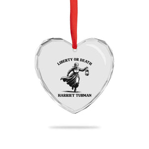 Liberty Or Death Heart Crystal Glass Ornament Harriet Tubman Quote TS12 Print Your Wear
