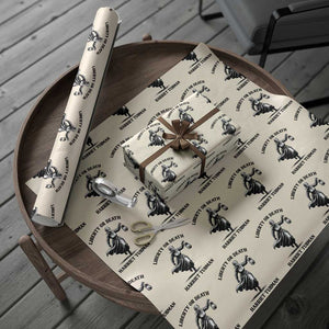Liberty Or Death Wrapping Paper Roll Harriet Tubman Quote TS12 Beige Print Your Wear