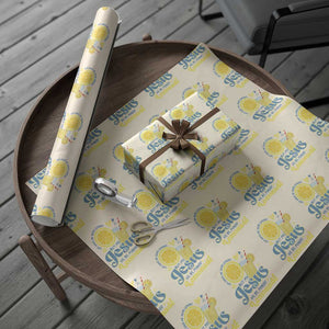 Life Gave Me Some Lemons But My Jesus He Be Makin Lemonade Wrapping Paper Roll TS11 Beige Print Your Wear