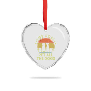 Life Goal Pet All The Dogs Heart Crystal Glass Ornament Retro Funny Dog Lover Gift TS10 Print Your Wear