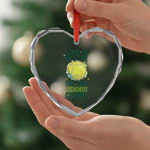 Life Is Better On The Court Heart Crystal Glass Ornament Tennis Lover Gift TS12 Print Your Wear