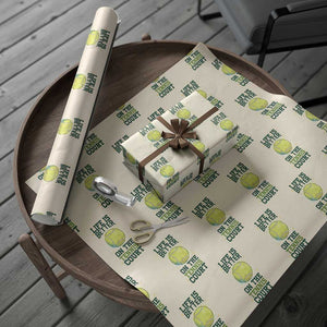 Life Is Better On The Court Wrapping Paper Roll Tennis Lover Gift TS12 Beige Print Your Wear