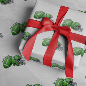 Liver Cancer Support Gift Wrapping Paper Roll October Tackle Cancer Football