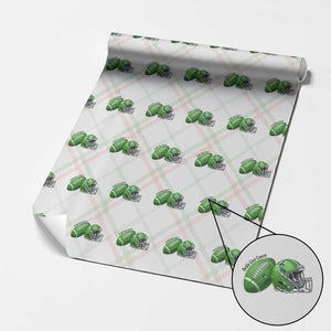 Liver Cancer Support Gift Wrapping Paper Roll October Tackle Cancer Football