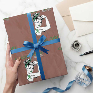 Liver Cancer Warrior Unbreakable Gift Wrapping Paper Roll Cancer Messed With The Wrong Girl