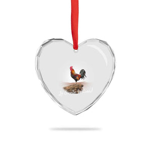 Lo Siento Wilson Funny Chicken Floating Meme Heart Crystal Glass Ornament Dramatic Rooster Parody Spanish Apology TS02 Print Your Wear