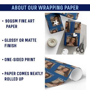 Look Who's 18 Wrapping Paper Roll Funny Birthday Doll Face Meme