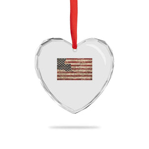 Louisiana Pride Vintage American Flag State Map Heart Crystal Glass Ornament TS11 Print Your Wear