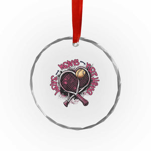 Love Means Nothing Crystal Glass Ornament Tennis Lovers TS12 Print Your Wear