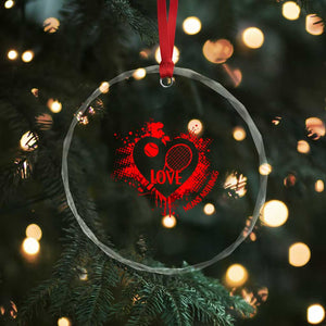 Love Means Nothing To A Tennis Player Crystal Glass Ornament Valentines Day Gift TS12 Print Your Wear