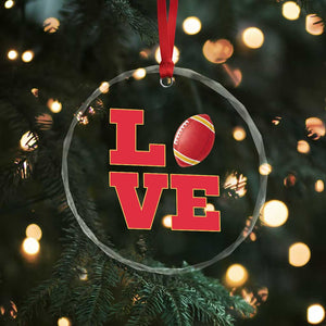 Love Midwest Football Crystal Glass Ornament Gift For Football Fans TS12 Print Your Wear