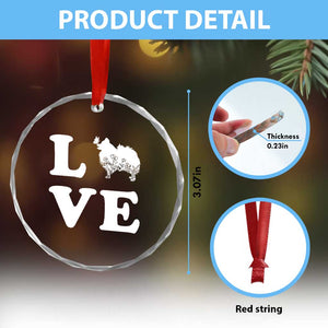 Love Pomeranian Crystal Glass Ornament Cute Pom Dog Lover Gift TS12 Print Your Wear